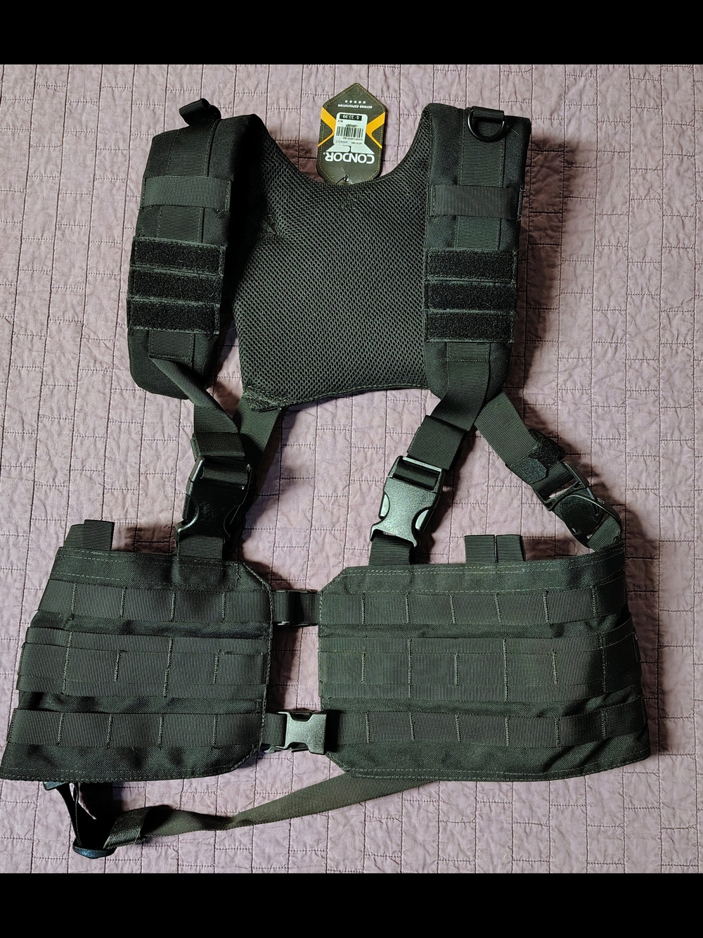 Condor Black Modular Chest Rig Harness